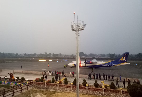 Tribhuvan International Airport t in Nepal